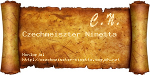 Czechmeiszter Ninetta névjegykártya